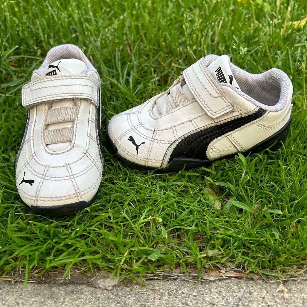 Puma Tune Cat B 2 Velcro and elastic lace sneaker. Size 6c